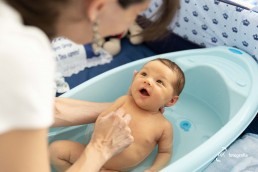 ensaio newborn lifestyle hora do banho